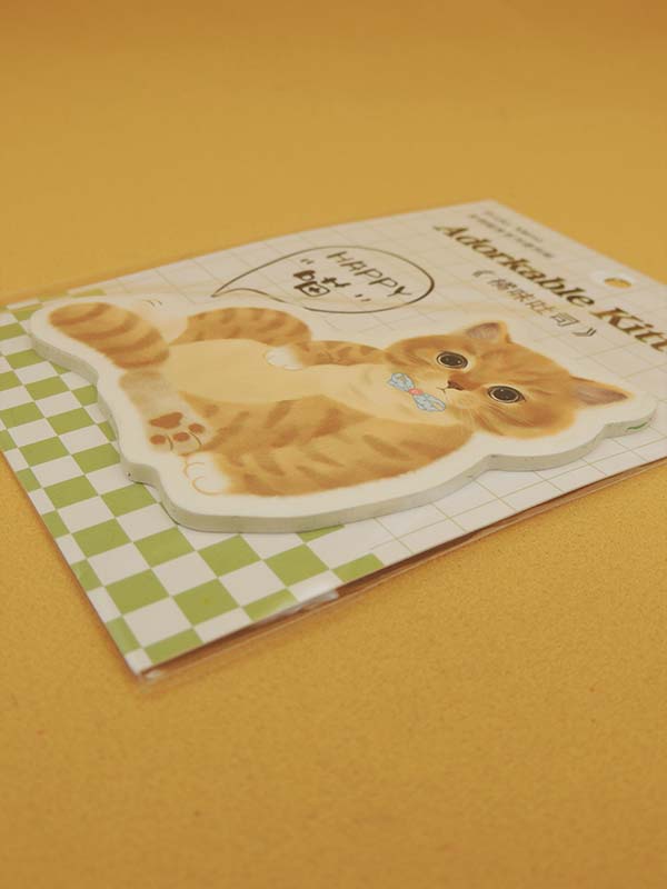 Chat Adorable N°02 - Notes Adhésives Papeterie Kawaii - Import Japon