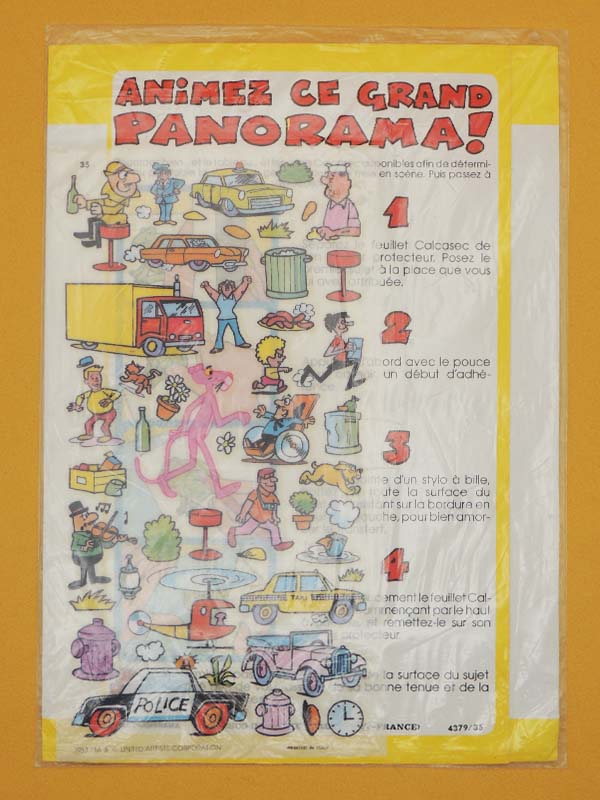 La Panthère Rose - Transrama 1983 - JESCO Décalcomanies Vintage