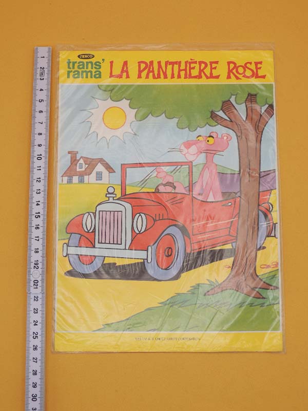 La Panthère Rose - Transrama 1983 - JESCO Décalcomanies Vintage
