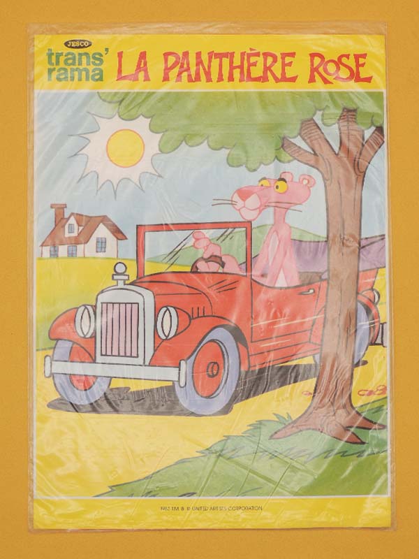 La Panthère Rose - Transrama 1983 - JESCO Décalcomanies Vintage