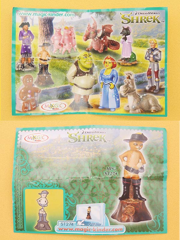 Le Chat Potté - Figurine KINDER Surprise SHREK 3 (2007)