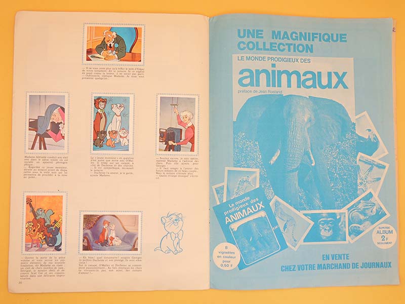 Les Aristochats - AGE Album 1971 Vignettes - Vintage & Complet