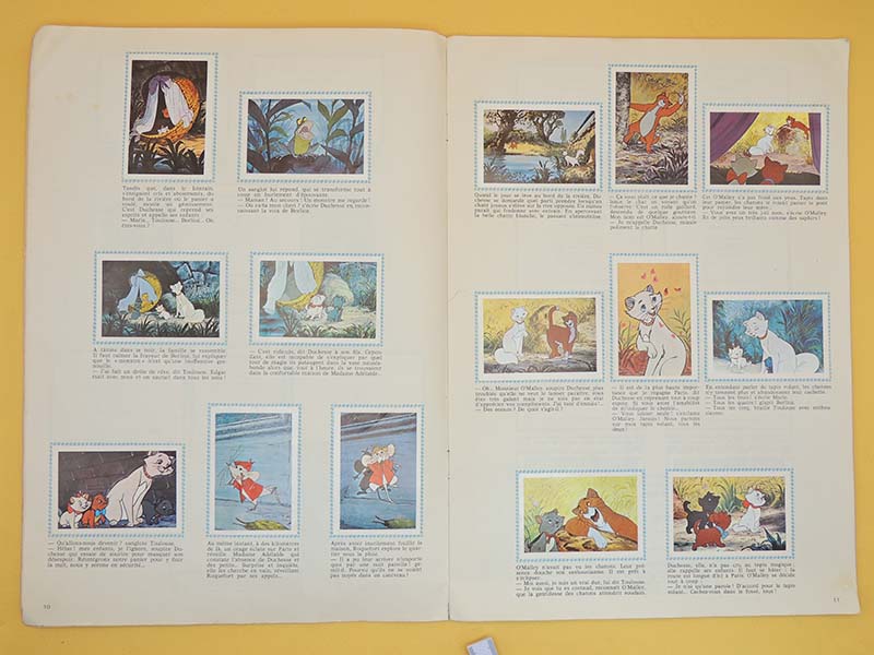 Les Aristochats - AGE Album 1971 Vignettes - Vintage & Complet
