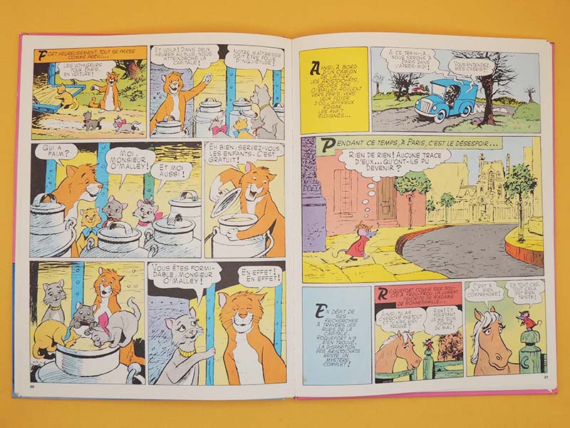 Les Aristochats - Walt Disney Bande Dessinée - Vintage 1971