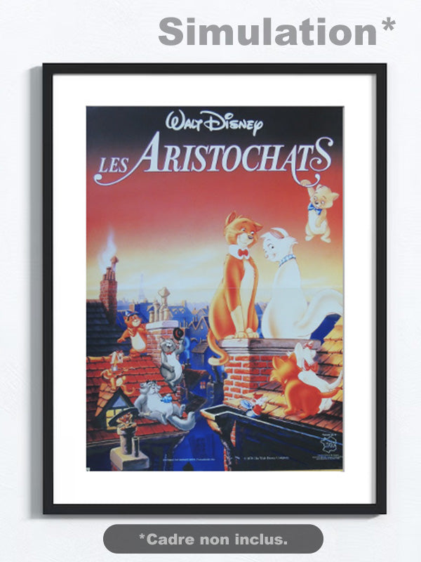Les Aristochats - Affiche Cinéma (1970) - Format 38x51,5cm