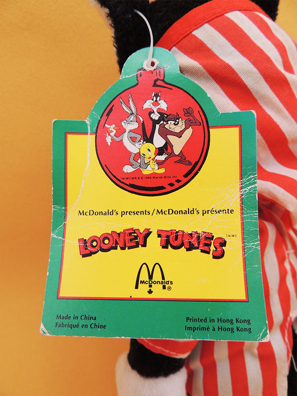 Sylvestre Le Chat - Peluche McDonalds - Vintage Noël 1992