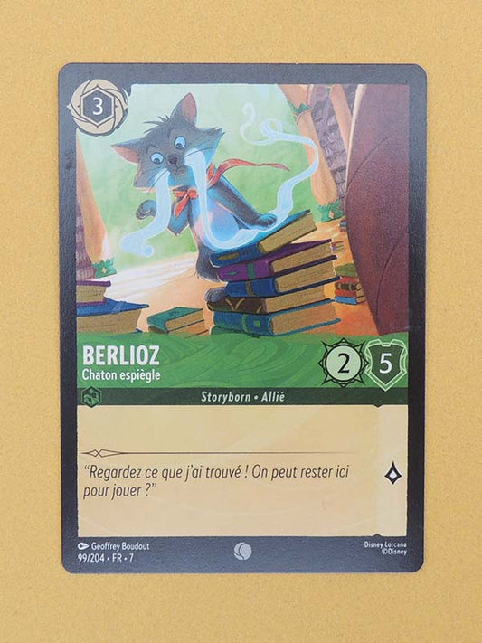 Disney Lorcana - Berlioz N°99 Chaton Espiègle - Carte de Collection