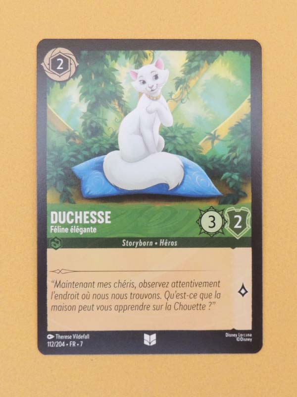 Disney Lorcana - Duchesse N°112 Féline élégante - Carte de Collection