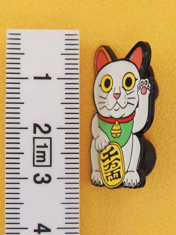 Maneki Neko Chat Blanc - Pin's Kawaii