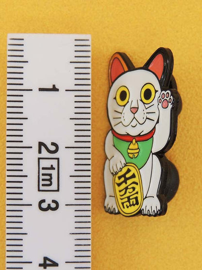 Maneki Neko Chat Blanc - Pin's Kawaii