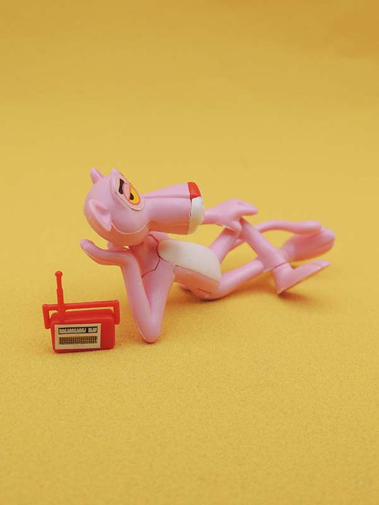 KINDER Surprise - Panthère Rose 1989 - N°07 Relax Figurine Montable Vintage
