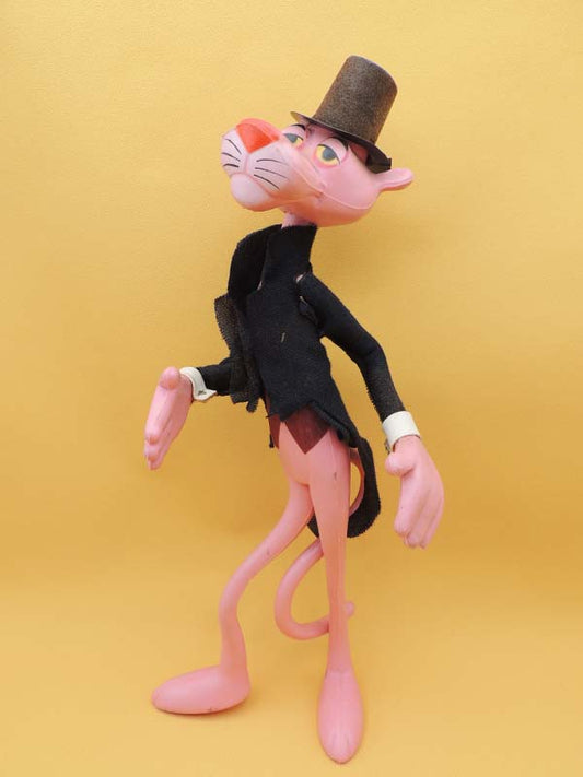La Panthère Rose - Queue-de-Pie - Figurine Fil de Fer 35cm - Vintage 70's 80's