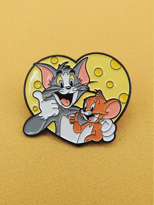 Tom & Jerry - Cœur de Fromage - Pin's Looney Tunes