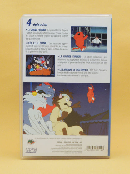 Les Entrechats / Isidore VHS K7 Cassette Vidéo - Dessin Animé Vintage 1984