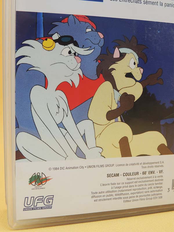 Les Entrechats / Isidore VHS K7 Cassette Vidéo - Dessin Animé Vintage 1984