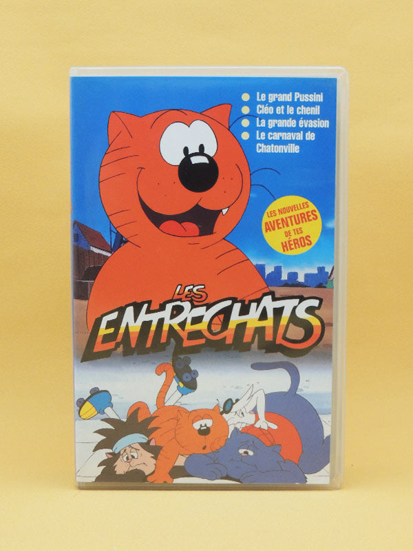 Les Entrechats / Isidore VHS K7 Cassette Vidéo - Dessin Animé Vintage 1984